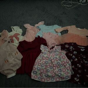 Baby girl dresses and sweaters some 0-3 can choose certain items or take it all